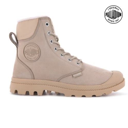 Dámské Boty Palladium Pampa Sportovní Cuff WPS Hnědožlutý | CZ NKL-34G